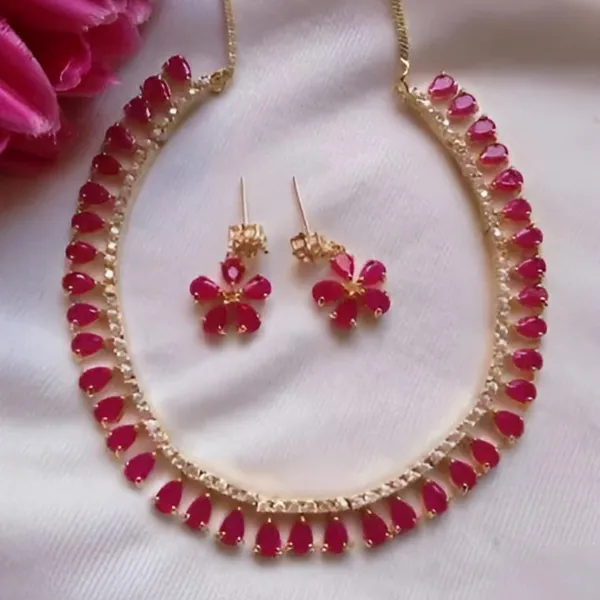 Blossom_Ruby_Petal_Necklace_&_Earring_Set