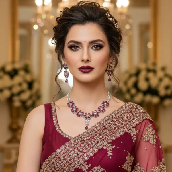 Elegant_Gemstone_Necklace_&_Earrings_Set