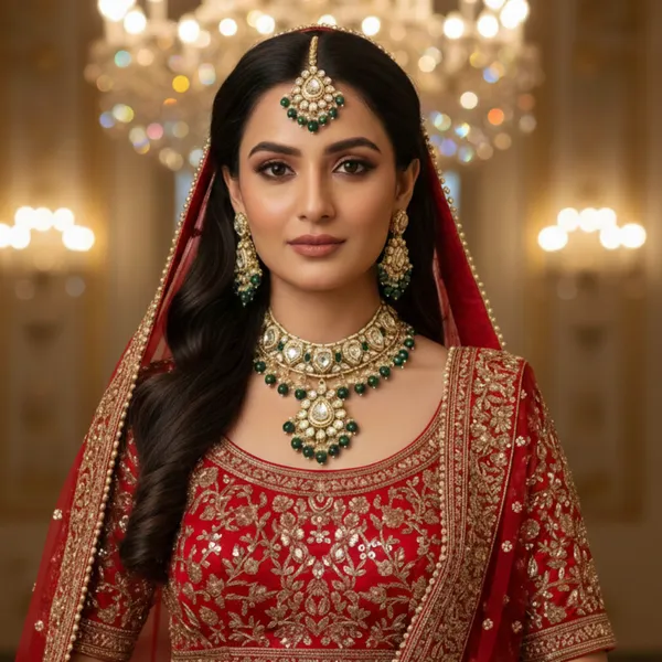 Emerald_Rajwadi_Bridal_Necklace_Set
