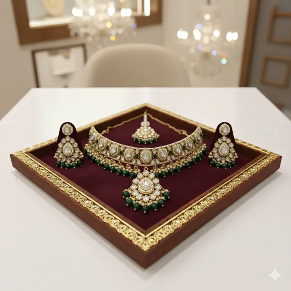 Emerald_Rajwadi_Bridal_Necklace_Set