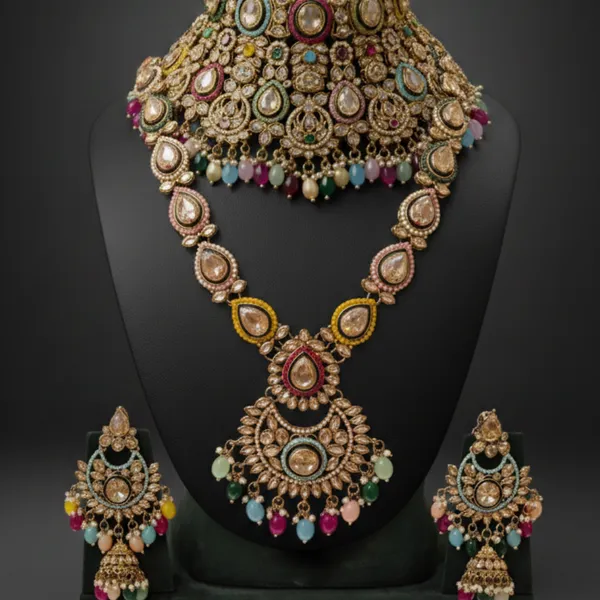 Royal_Polki_Bridal_Jewellery_Set_–_6_Pc_Complete_Wedding_Collection