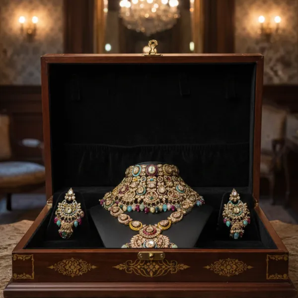 Royal_Polki_Bridal_Jewellery_Set_–_6_Pc_Complete_Wedding_Collection