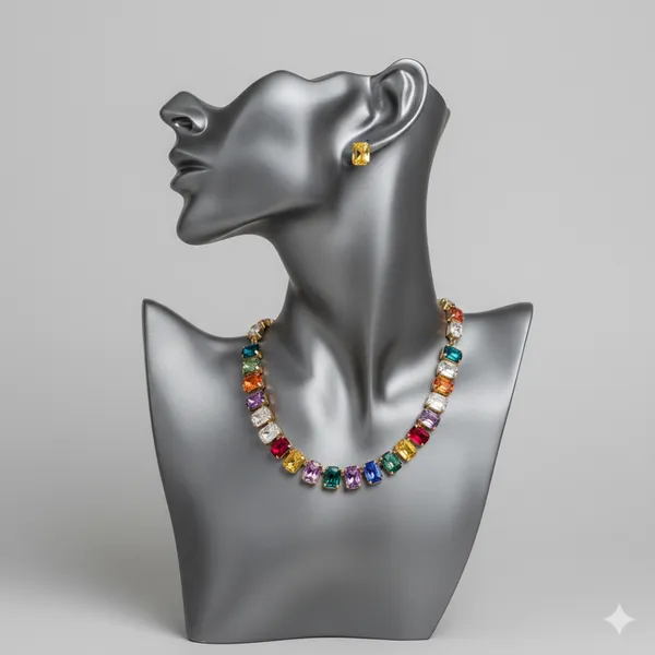 Aurora_Multicolor_Gemstone_Necklace_Set_-_Jn114