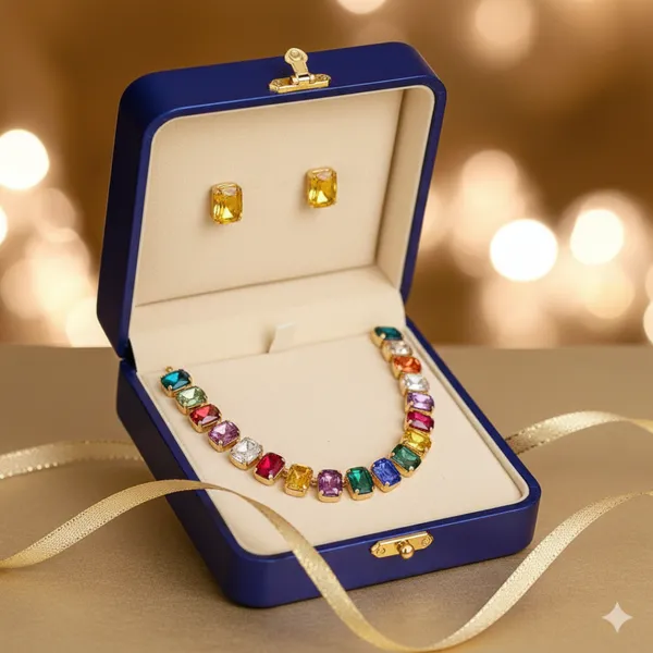 Aurora_Multicolor_Gemstone_Necklace_Set_-_Jn114