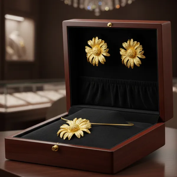 Golden_Floral_Statement_Necklace_&_Earrings_Set_-Jn113