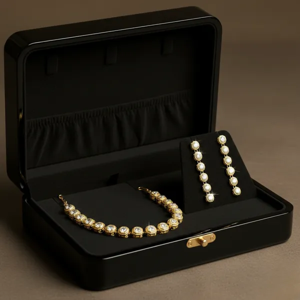 Anti-Tarnish_Imitation_Gold_Crystal_Choker_&_Earring_Set-_Jn103