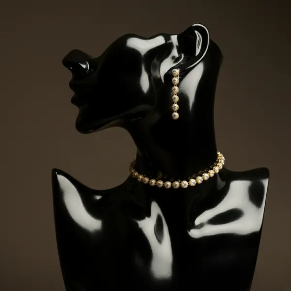 Anti-Tarnish_Imitation_Gold_Crystal_Choker_&_Earring_Set-_Jn103