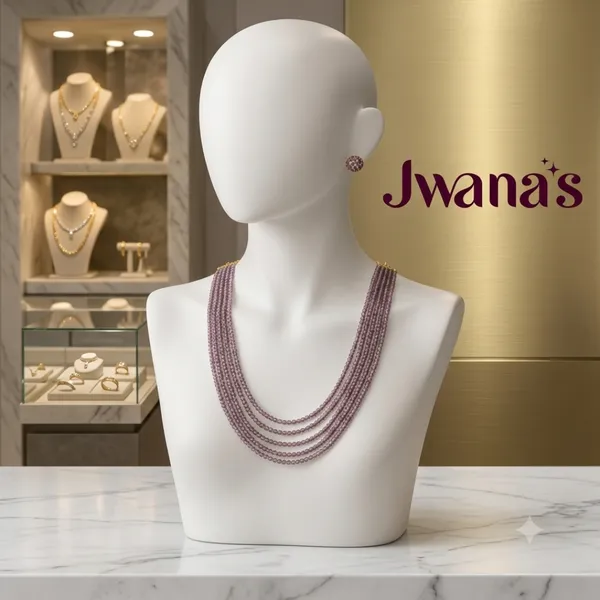 Jwanas_Blush_Pink_Crystal_Multi-Layer_Necklace_Set