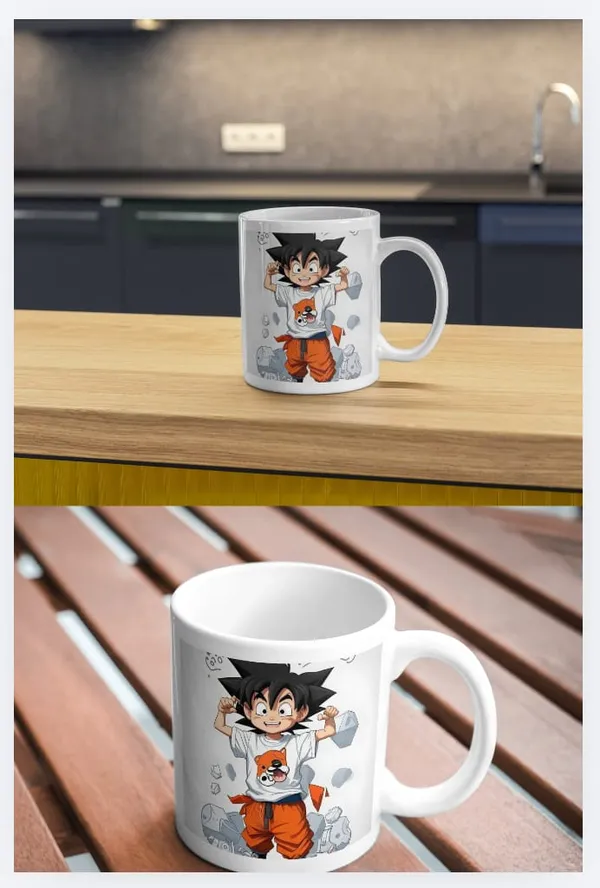 White_Ceramic_Anime_Action_Print_Coffee_Mug_Set_Of_2