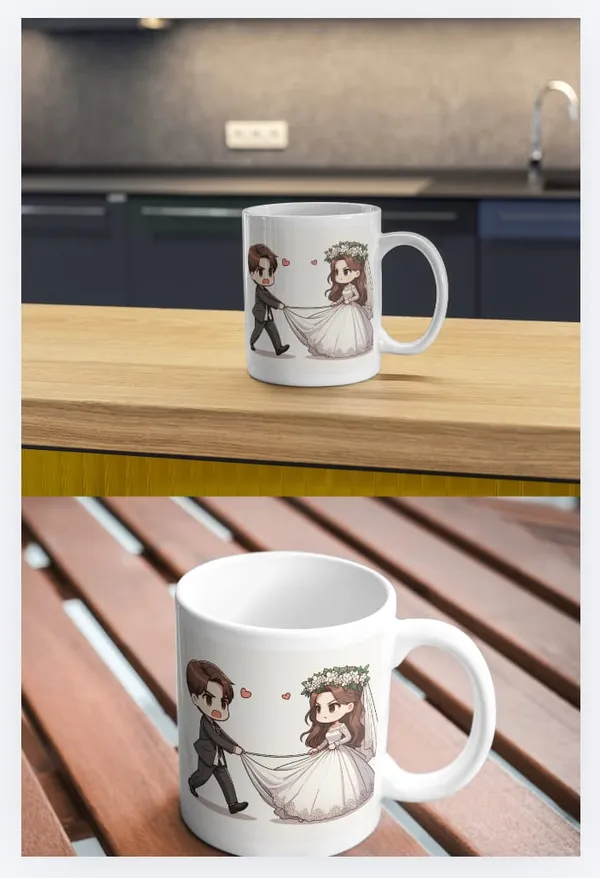 Ceramic_Wedding_Couple_Illustration_Printed_Coffee_Mug_Pack_Of_2