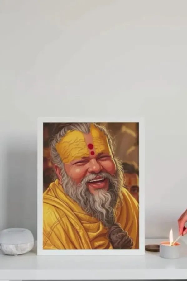 Wood_&_Paper_Joyful_Sadhu_Portrait_Framed_Wall_Art