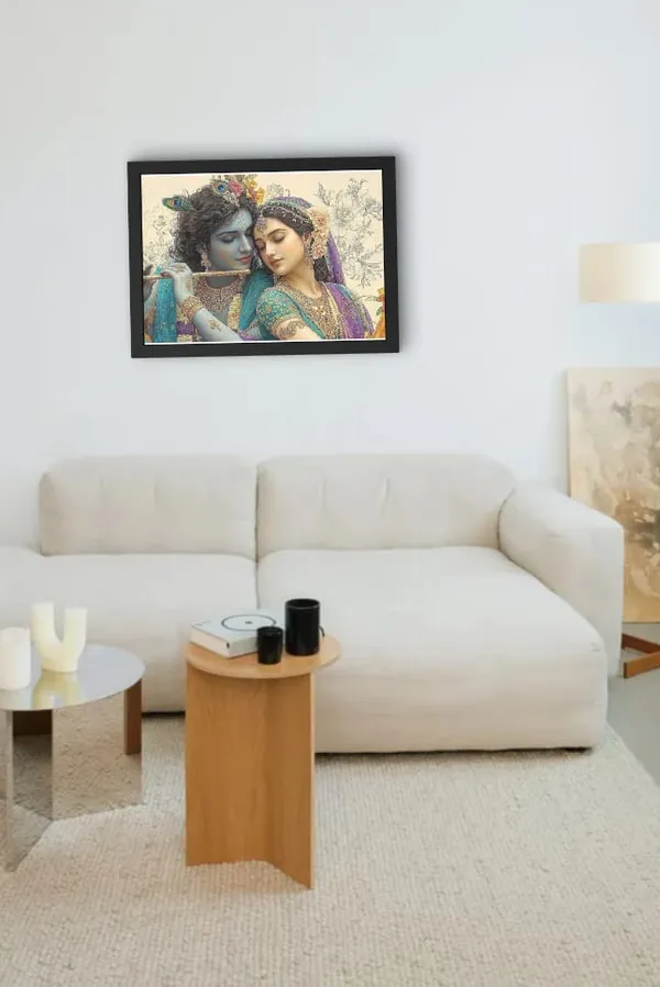 Wood_&_Paper_Traditional_Radha_Krishna_Floral_Framed_Wall_Art