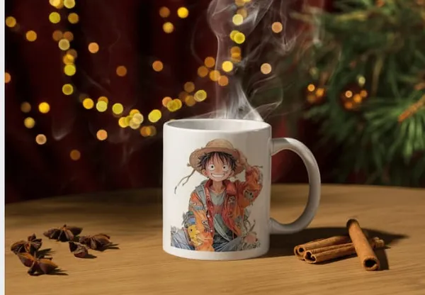White_Ceramic_Anime_Character_Print_Coffee_Mug_Set_Of_2