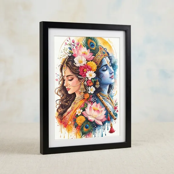 Wood_Paper_Spiritual_Radha_Krishna_Watercolor_Framed_Wall_Art