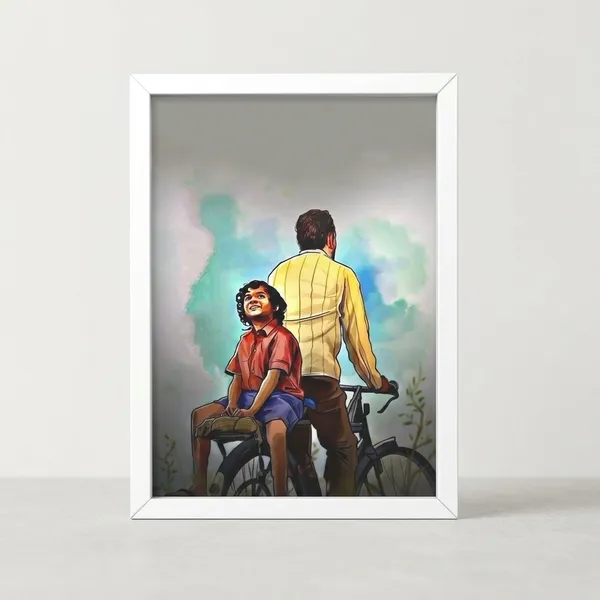 Wood_&_Paper_Contemporary_Bicycle_Scene_Framed_Wall_Art