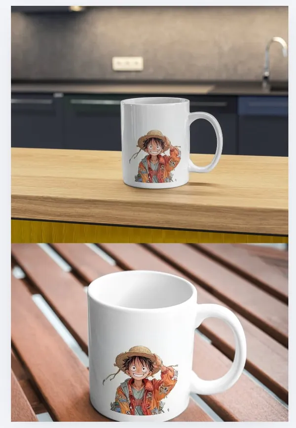 White_Ceramic_Anime_Character_Print_Coffee_Mug_Set_Of_2
