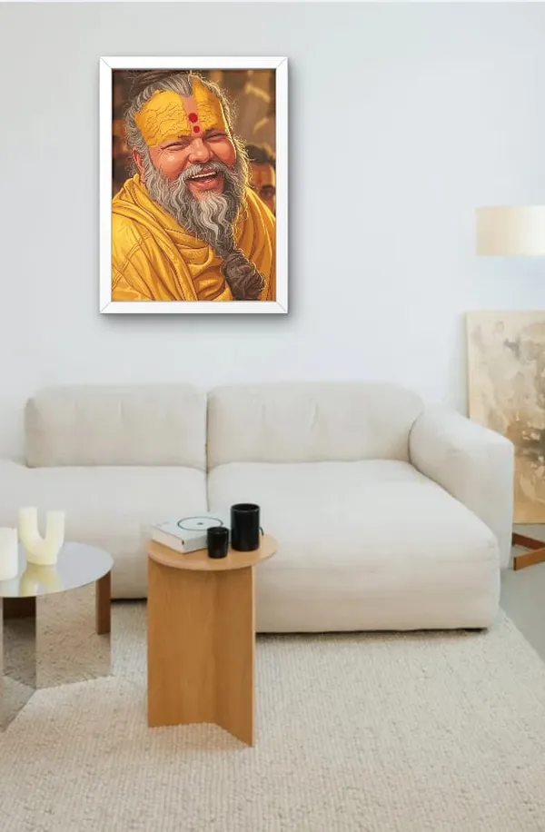 Wood_&_Paper_Joyful_Sadhu_Portrait_Framed_Wall_Art