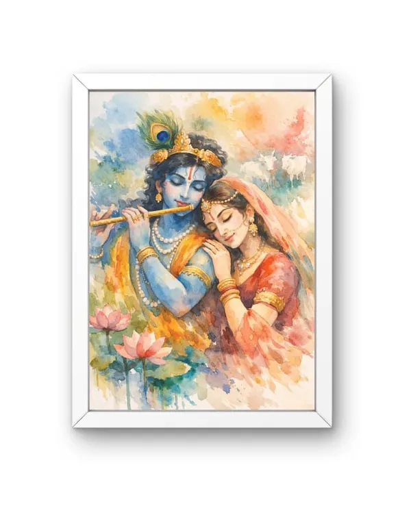 Wood_Paper_Spiritual_Radha_Krishna_Watercolor_Wall_Art