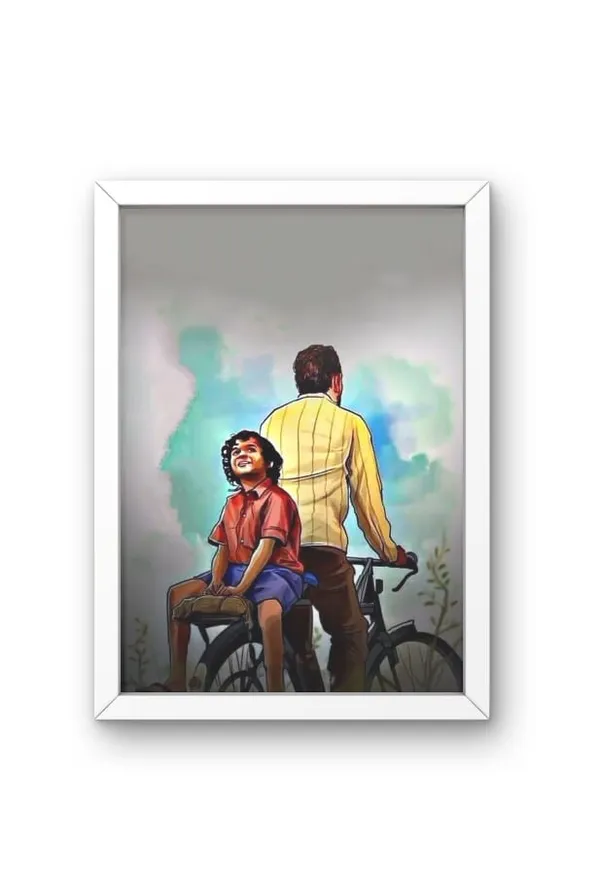 Wood_&_Paper_Contemporary_Bicycle_Scene_Framed_Wall_Art