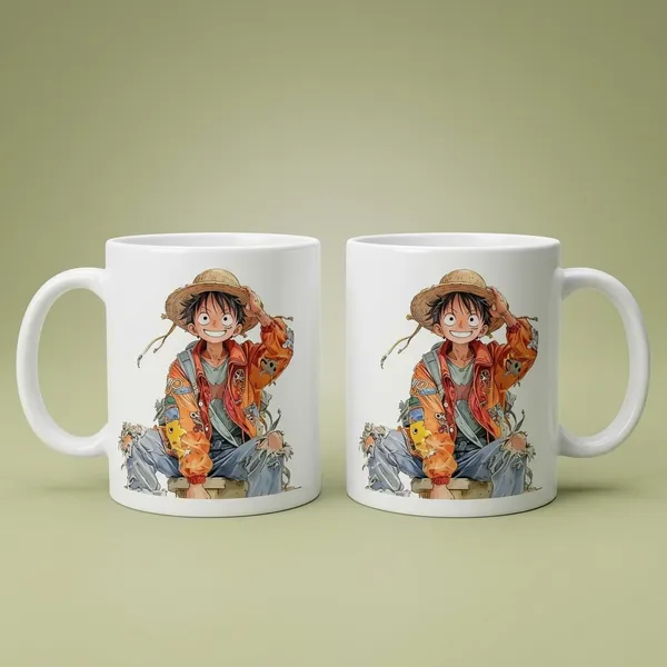 White_Ceramic_Anime_Character_Print_Coffee_Mug_Set_Of_2