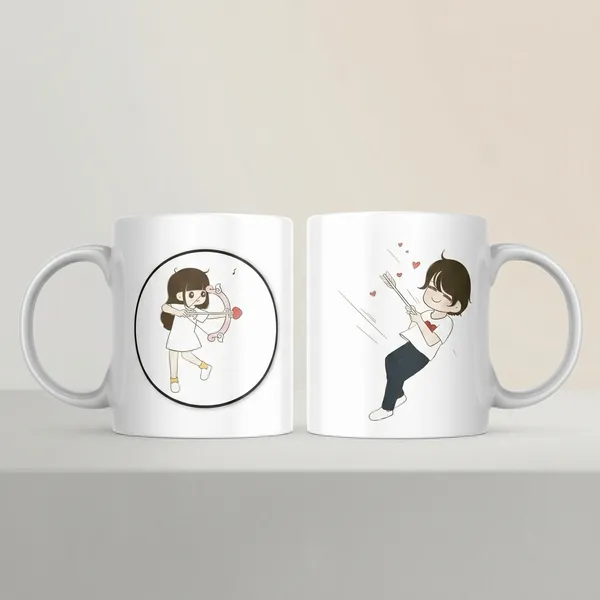 White_Ceramic_Couple_Illustration_Coffee_Mug_Set_Of_2