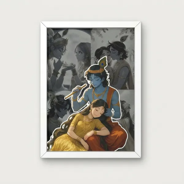 Wood_&_Paper_Contemporary_Radha_Krishna_Framed_Wall_Art