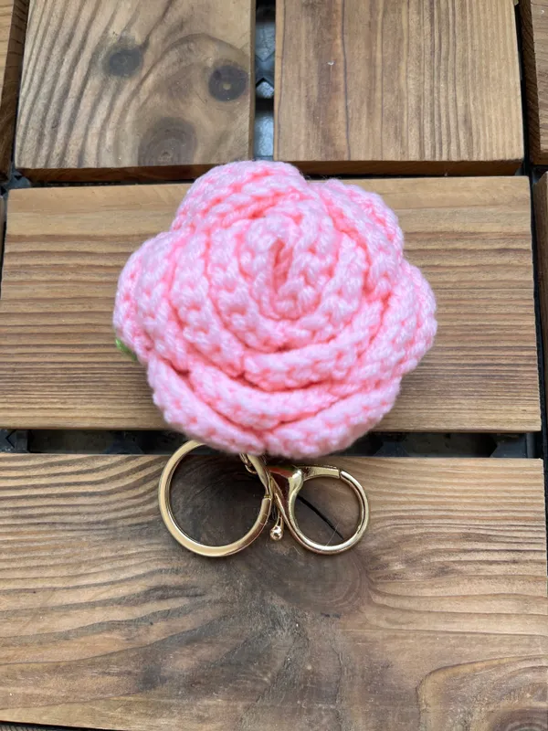 Flower_Crochet_Keychain_(Pink)