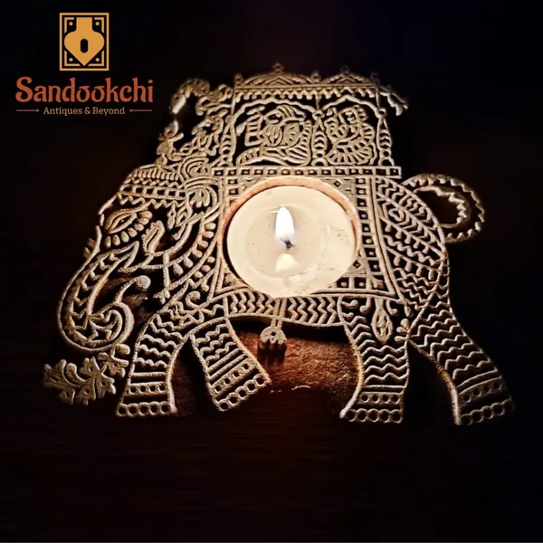 Sheesham_Wood_Ethnic_Elephant_Carved_Candle_Holder