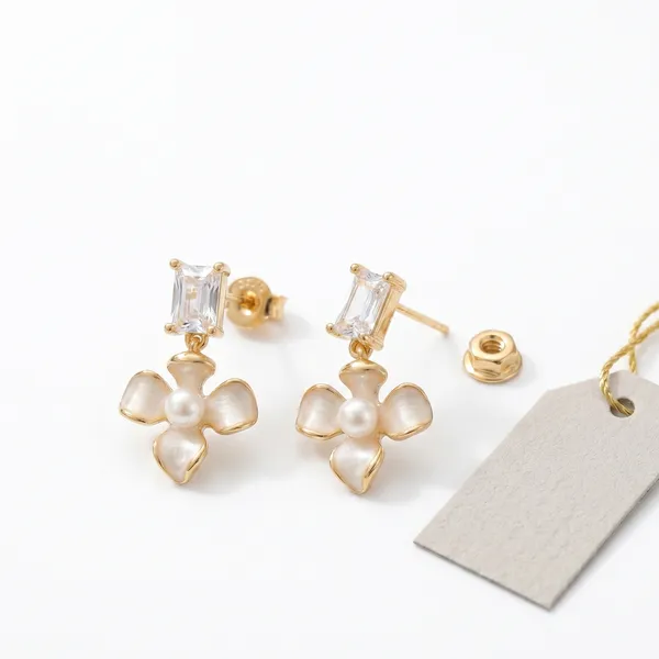 White_Gold_Plated_Floral_Pearl_Stone_Stud_Earrings_For_Women