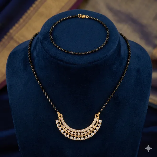 Elite_Gold-Plated_CZ_Diamond_Moon_Mangalsutra_For_Women
