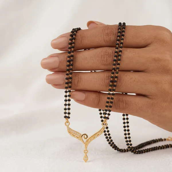 Elite_Gold_Plated_Double_Layer_Mangalsutra_For_Women_|_Two_Line_Black_Beaded_Chain_Tanmaniya