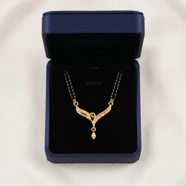 Elite_Gold_Plated_Double_Layer_Mangalsutra_For_Women_|_Two_Line_Black_Beaded_Chain_Tanmaniya