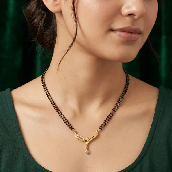 Elite_Gold_Plated_Double_Layer_Mangalsutra_For_Women_|_Two_Line_Black_Beaded_Chain_Tanmaniya
