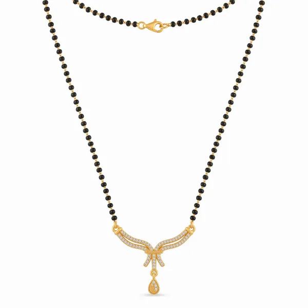 Elite_Gold_Plated_Mangalsutra_with_American_Diamond_Pendant_for_Women_|_Modern_Black_Beaded_Single_Chain_Short_Mangalsutra_Necklace