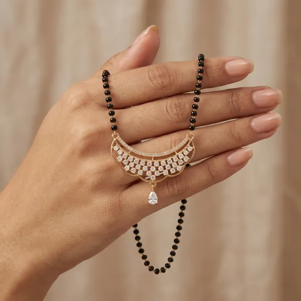 Sizzling_Stylish_American_Diamond_Single_Strand_Black_Beaded_Mangalsutra
