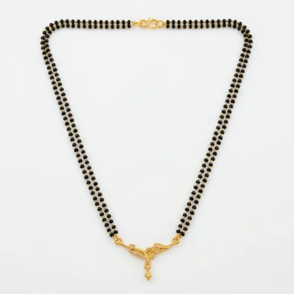 Black_Gold_Plated_Dual_Strand_Beaded_Peacock_Pendant_Mangalsutra_For_Women