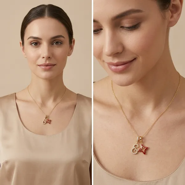 Gold_Plated_Snake_Chain_Initial_Charm_Necklace_For_Women
