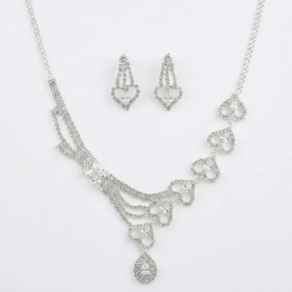 Silver_Plated_Rhinestone_Heart_Necklace_Earrings_Set_For_Women