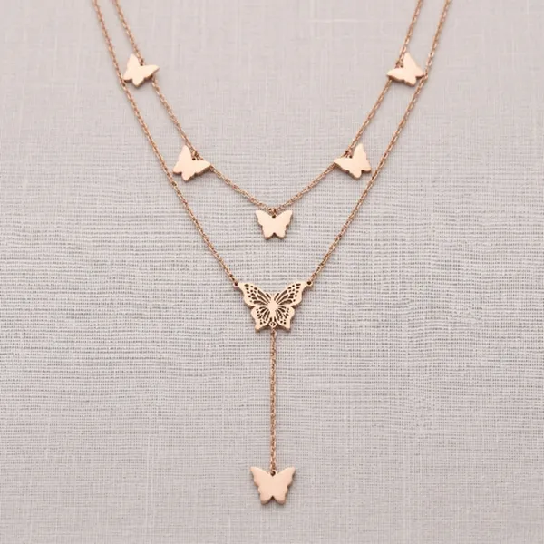 Rose_Gold_Stainless_Steel_Multi_Layered_Pendant_Necklace_For_Women