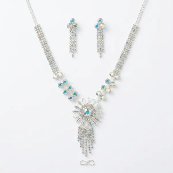 Silver_Plated_Aurora_Borealis_Rhinestone_Necklace_Earrings_Set_For_Women