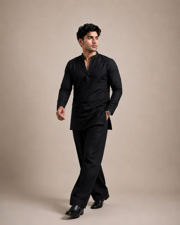 BLACK_COTTON_KURTA