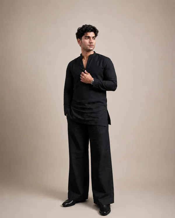 BLACK_COTTON_KURTA