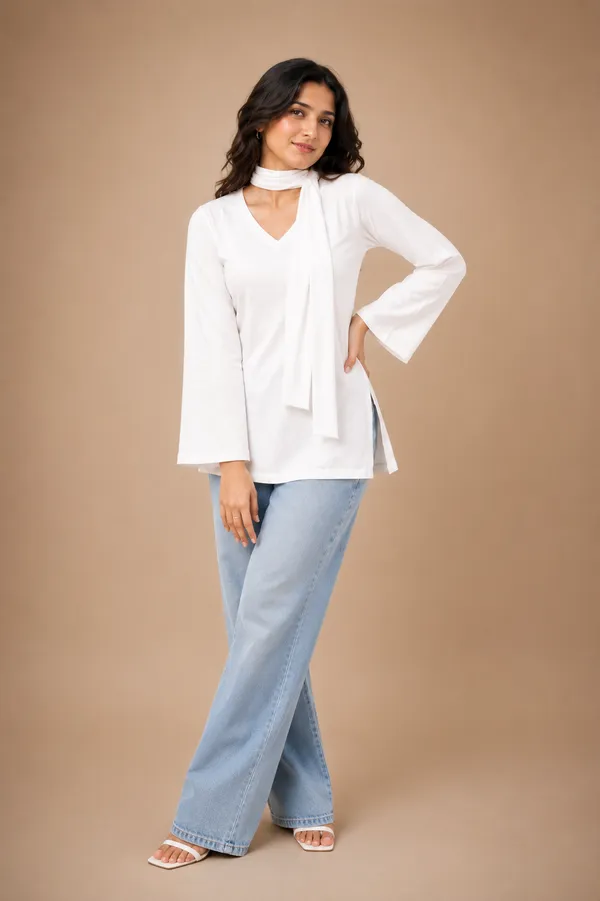 IVORY_GRACE_SCARF_KURTA_