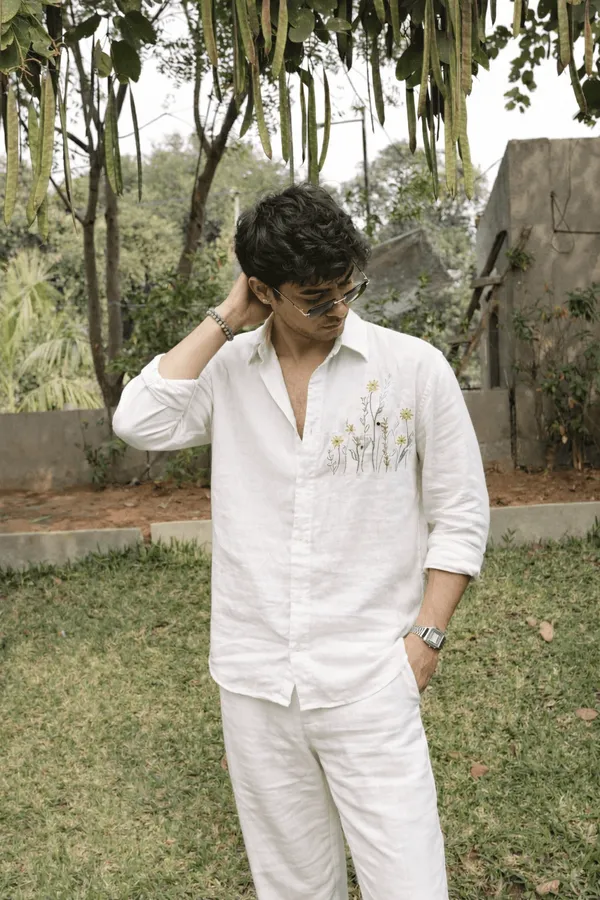 White_Flower_Shirt