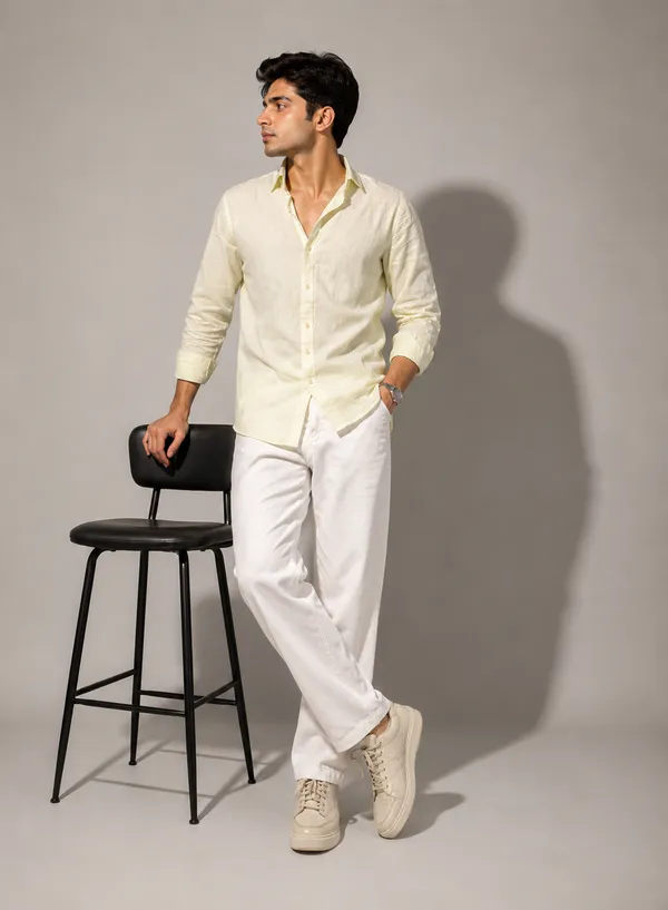 LIME_YELLOW_COTTON_SHIRT