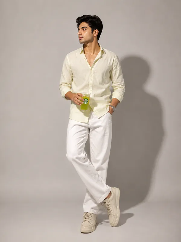 LIME_YELLOW_COTTON_SHIRT