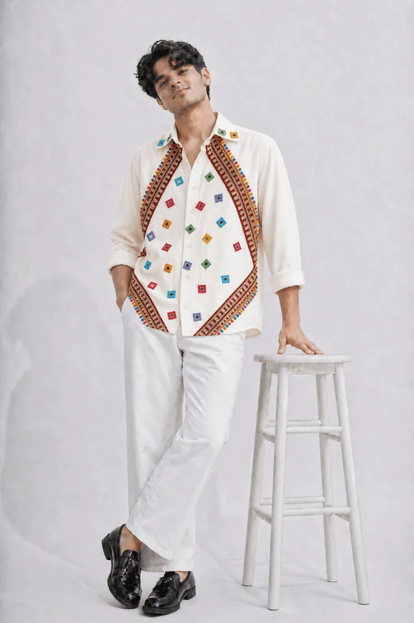 White_Mirror_Embroidery_Shirt