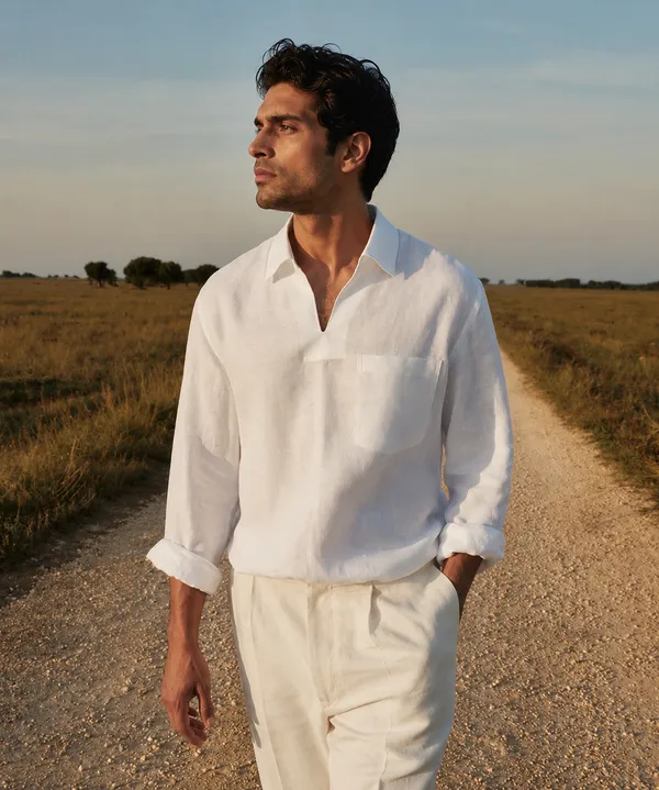 Linen_white_short_kurta