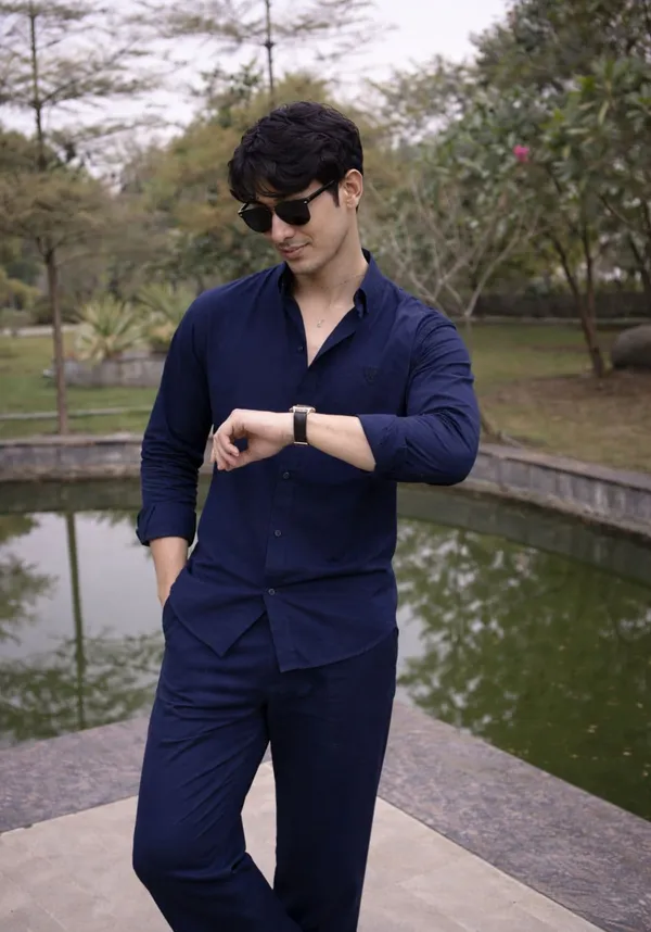 Cotton__Linen__Co-Ord_Set_Navy_Blue