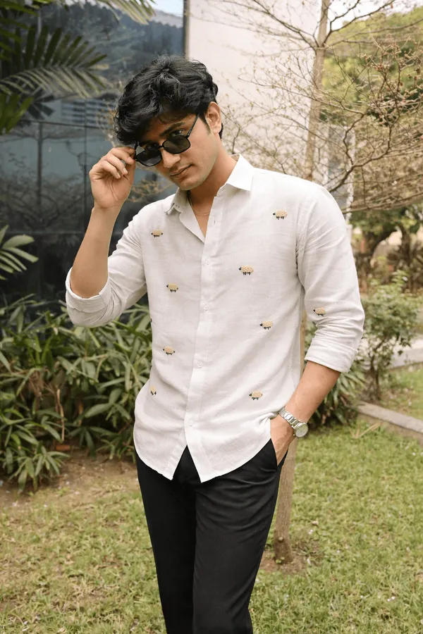 White_Ship_Embroidery_Shirt